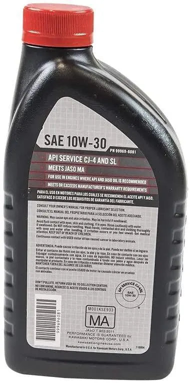 Kawasaki K-Tech 4-Cycle Engine Oil 10w/30 - 1 Quart Kawasaki