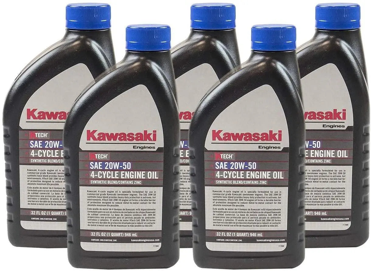Kawasaki K-Tech 4-Cycle Oil 20w/50 - 1 Quart 5-Pack Kawasaki