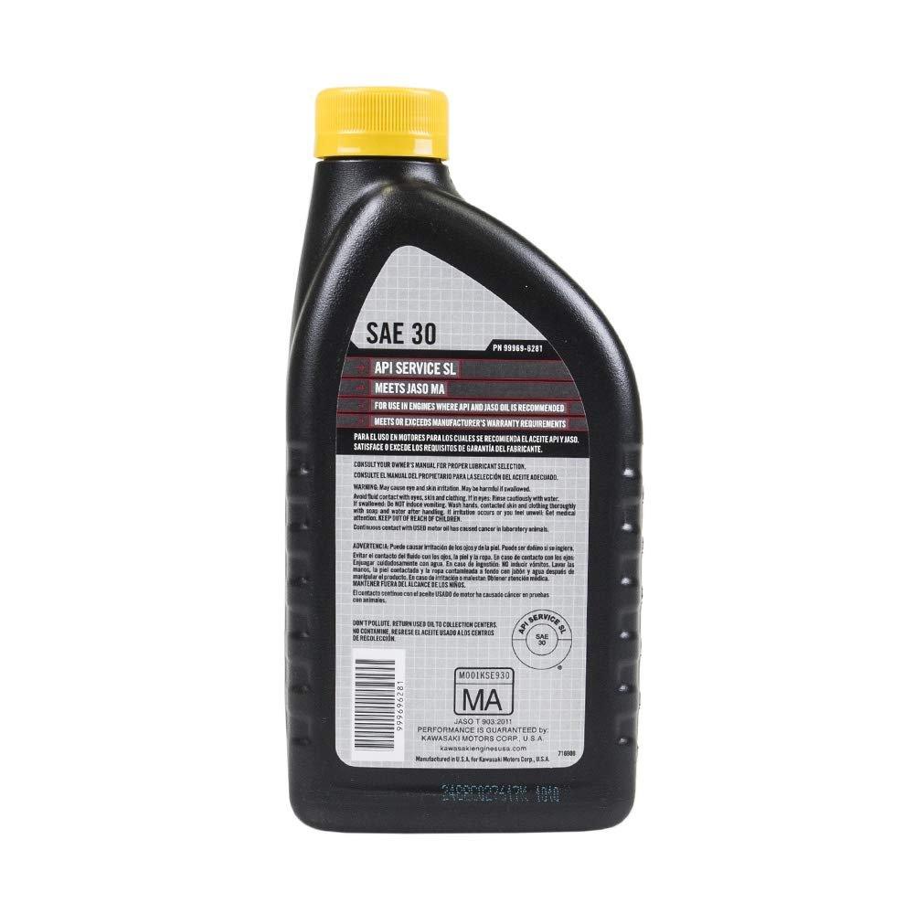 Kawasaki Automotive Parts and Accessories Kawasaki K-Tech 4-Cycle Synthetic Blend Oil SAE 30 - 1 Quart 99969-6281 694157080000 Jorgensen Powersports