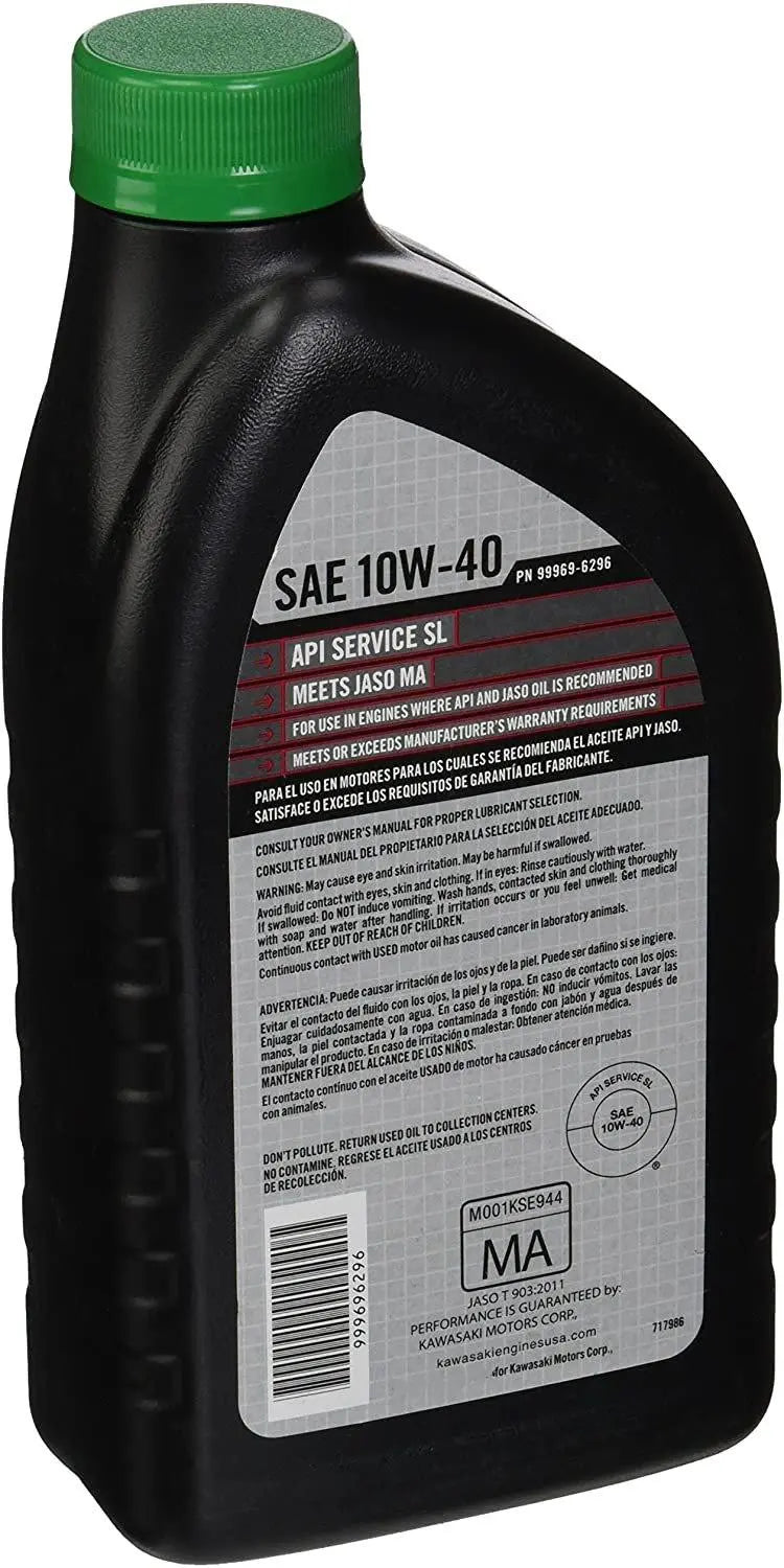 Kawasaki K-Tech Synthetic Blend Oil 10w/40 - 1 Quart Kawasaki