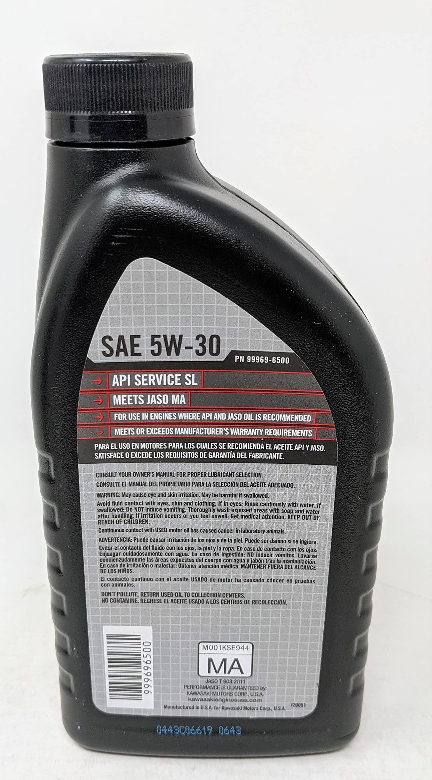 Kawasaki Automotive Parts and Accessories Kawasaki K-Tech Synthetic Blend Oil 5w/30 - 1 Quart 99969-6500 M Jorgensen Powersports