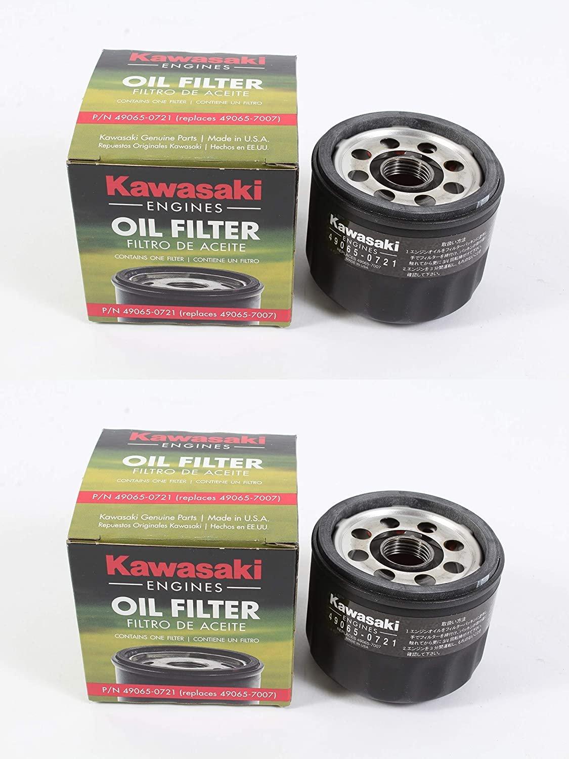 Kawasaki Automotive Parts and Accessories Kawasaki Oil Filter 2-Pack 49065-0721 49065-0721 X2 Jorgensen Powersports