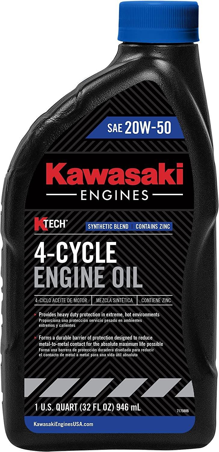Kawasaki Automotive Parts and Accessories Kawasaki Synthetic Blend 4-Cycle 20w/50 Oil - 1 Quart 99969-6298 Jorgensen Powersports