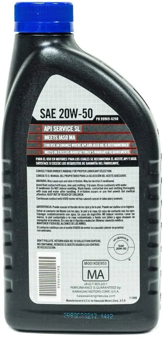Kawasaki Synthetic Blend Oil 20w/50 12-Pack Kawasaki