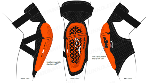 KTM Apparel S/M KTM Bionic Plus Elbow Protector 3PW250005202 Jorgensen Powersports