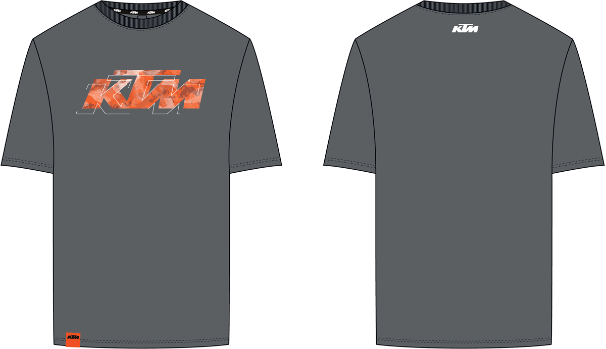 KTM Apparel Small / Grey KTM Logo Tee 3PW250016402 Jorgensen Powersports