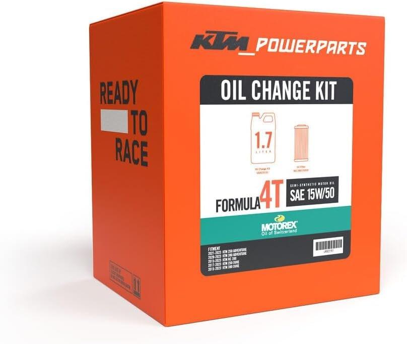 KTM Automotive Parts and Accessories 1.7L KTM Motorex Oil Change Kit 15w/50 U6923151 Jorgensen Powersports