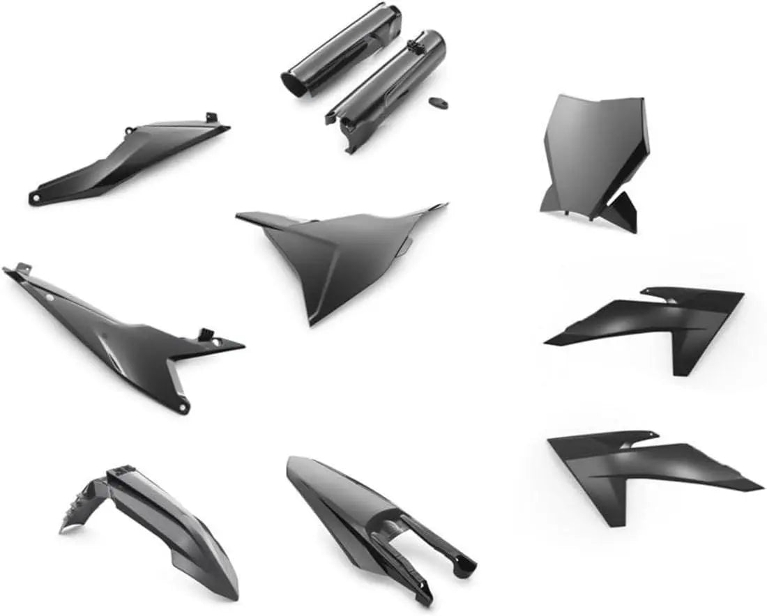 KTM Automotive Parts and Accessories Black KTM Plastic Parts Kit 00010000371K B Jorgensen Powersports