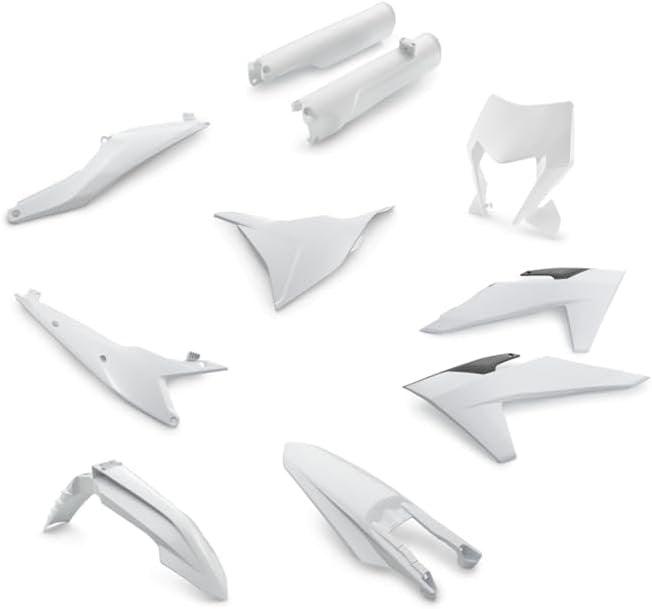 KTM Automotive Parts and Accessories Ceramic White KTM Dirt Bike Body Kit 00010000386K 9010544446678 Jorgensen Powersports