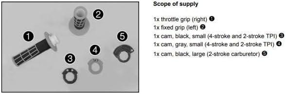 KTM Automotive Parts and Accessories KTM Lock-On Grip Set 79002923000 Jorgensen Powersports