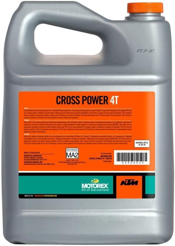KTM Automotive Parts and Accessories KTM Motorex CrossPower 4T 4L 10w/50 U6913023 Jorgensen Powersports