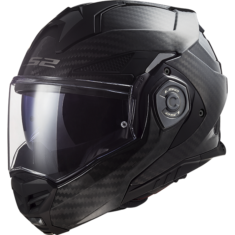 LS2 helmet Black / Small LS2 Advant X Carbon Solid Modular Motorcycle Helmet W/ SunShield 901-2012 6923221177648 Jorgensen Powersports