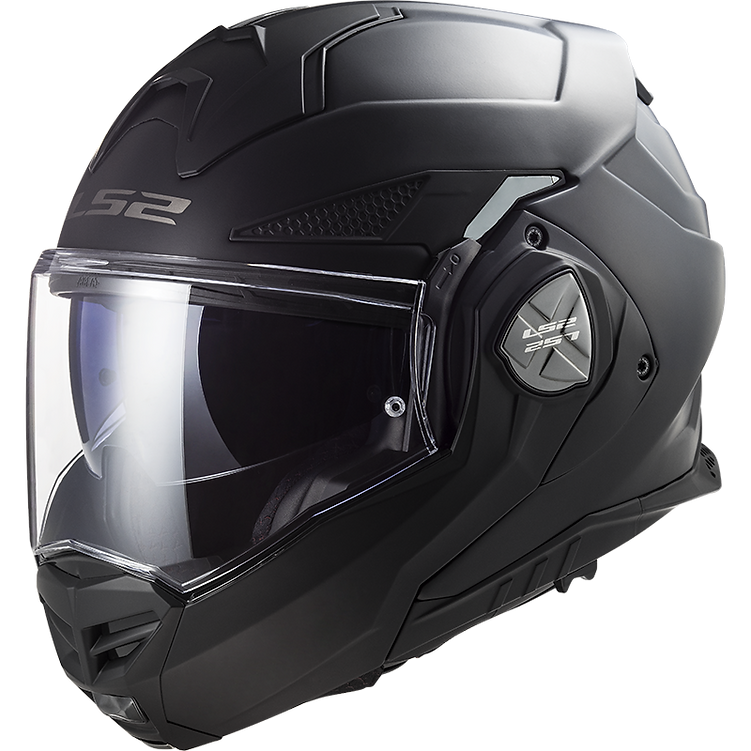 LS2 helmet Black / Small LS2 Advant X Solid Modular Motorcycle Helmet W/ SunShield 901-1012 6923221177716 Jorgensen Powersports