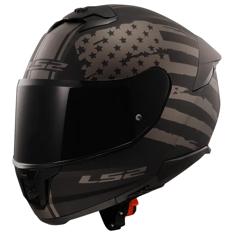 LS2 helmet Gray / Small LS2 Stream II America Full Face Motorcycle Helmet W/ SunShield 808-1132 6923221188460 Jorgensen Powersports