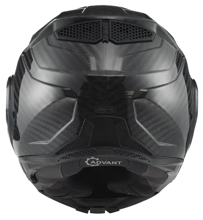 LS2 helmet LS2 Advant X Carbon Solid Modular Motorcycle Helmet W/ SunShield Jorgensen Powersports