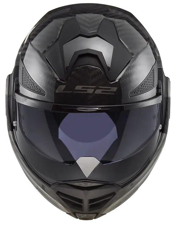 LS2 helmet LS2 Advant X Carbon Solid Modular Motorcycle Helmet W/ SunShield Jorgensen Powersports
