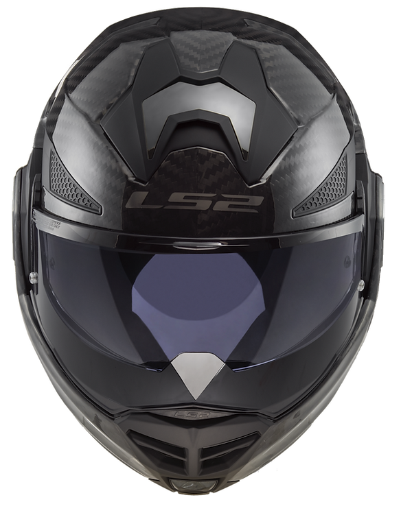 LS2 helmet LS2 Advant X Carbon Solid Modular Motorcycle Helmet W/ SunShield Jorgensen Powersports