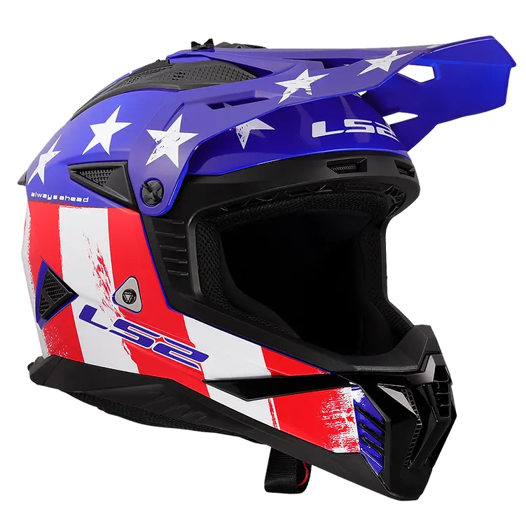 LS2 helmet LS2 Gate II Solid Full Face MX Motorcycle Helmet Jorgensen Powersports
