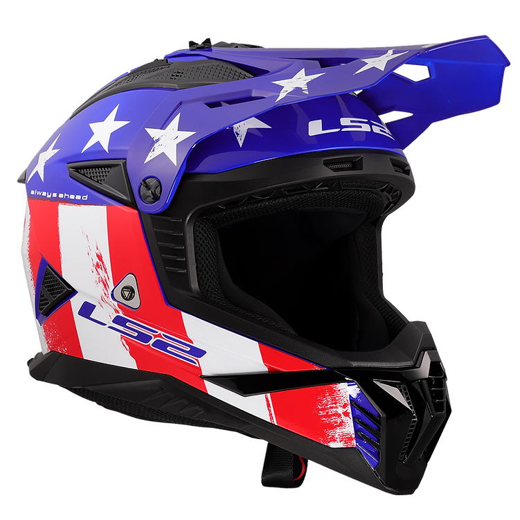 LS2 helmet LS2 Gate II Solid Full Face MX Motorcycle Helmet Jorgensen Powersports