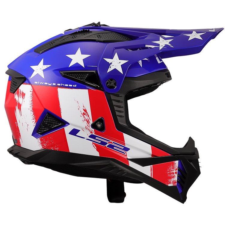 LS2 helmet LS2 Gate II Solid Full Face MX Motorcycle Helmet Jorgensen Powersports