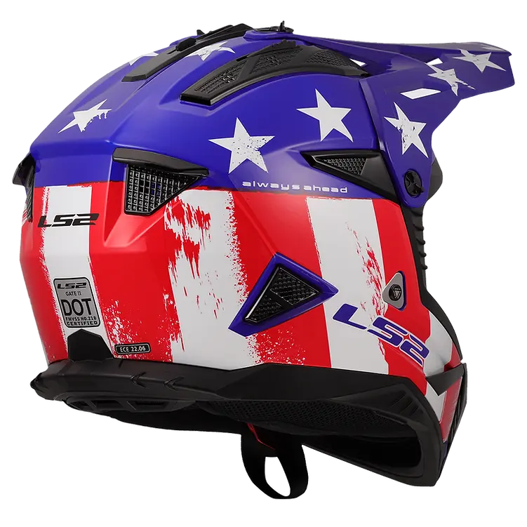 LS2 helmet LS2 Gate II Solid Full Face MX Motorcycle Helmet Jorgensen Powersports