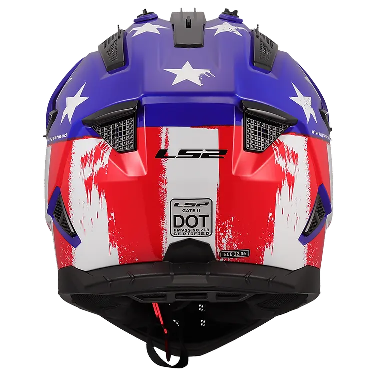 LS2 helmet LS2 Gate II Solid Full Face MX Motorcycle Helmet Jorgensen Powersports