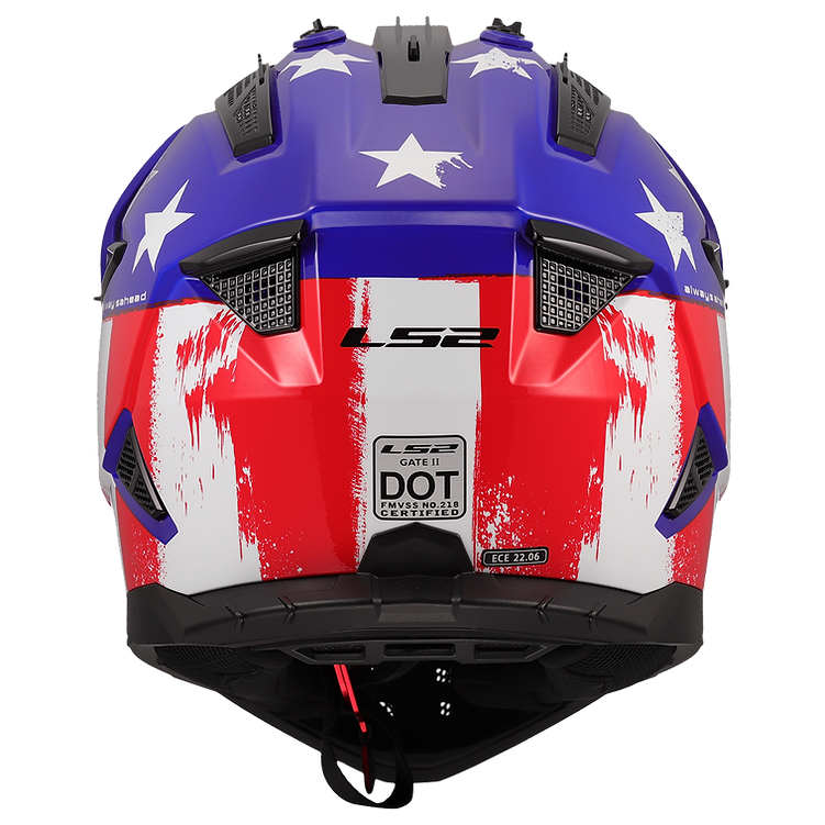 LS2 helmet LS2 Gate II Solid Full Face MX Motorcycle Helmet Jorgensen Powersports