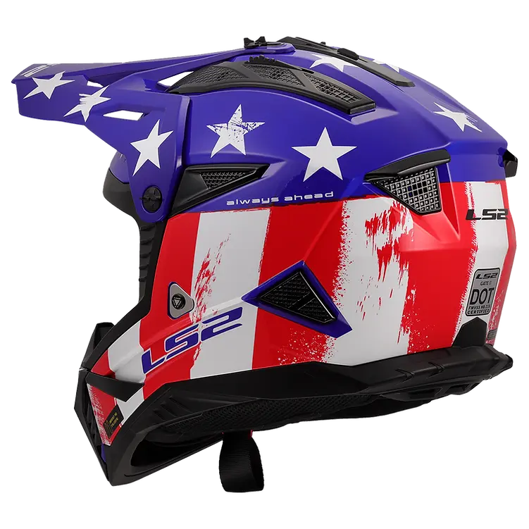 LS2 helmet LS2 Gate II Solid Full Face MX Motorcycle Helmet Jorgensen Powersports