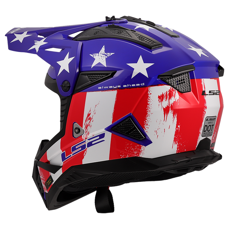 LS2 helmet LS2 Gate II Solid Full Face MX Motorcycle Helmet Jorgensen Powersports