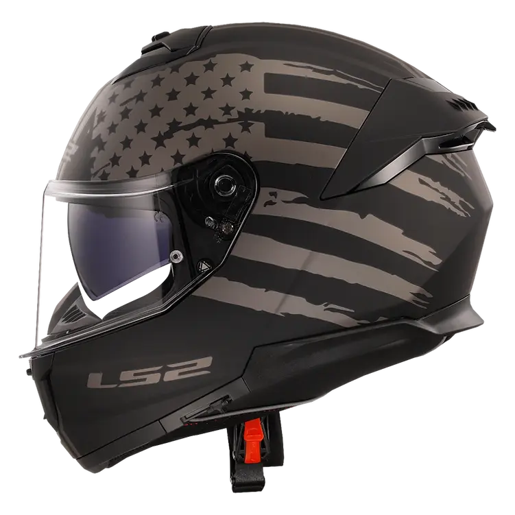LS2 helmet LS2 Stream II America Full Face Motorcycle Helmet W/ SunShield Jorgensen Powersports