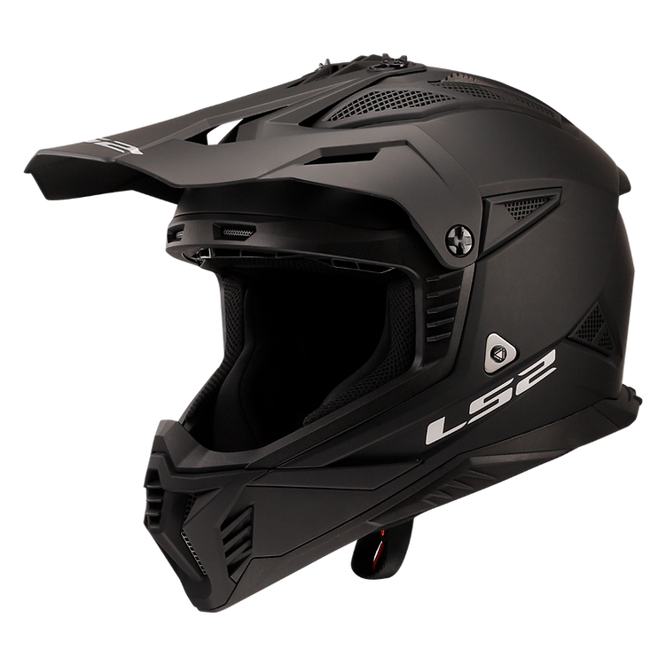 LS2 helmet Matte Black / Small LS2 Gate II Solid Full Face MX Motorcycle Helmet 708-1012 6942141715884 Jorgensen Powersports