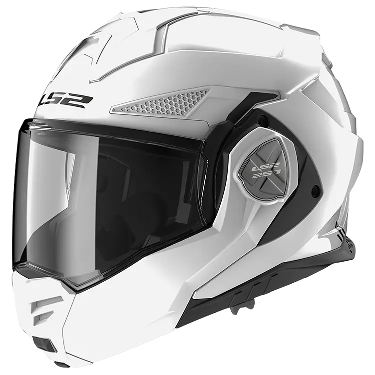 LS2 helmet White / Small LS2 Advant X Solid Modular Motorcycle Helmet W/ SunShield 901-1022 6923221177785 Jorgensen Powersports