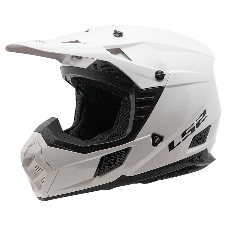 LS2 helmet White / Small LS2 Coz Solid Full Face MX Motorcycle Helmet 706-1022 6942141719912 Jorgensen Powersports