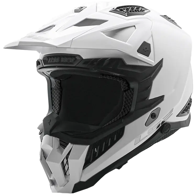 LS2 helmet White / Small LS2 X Force Solid Full Face MX Motorcycle Helmet 703-1022 6923221174869 Jorgensen Powersports