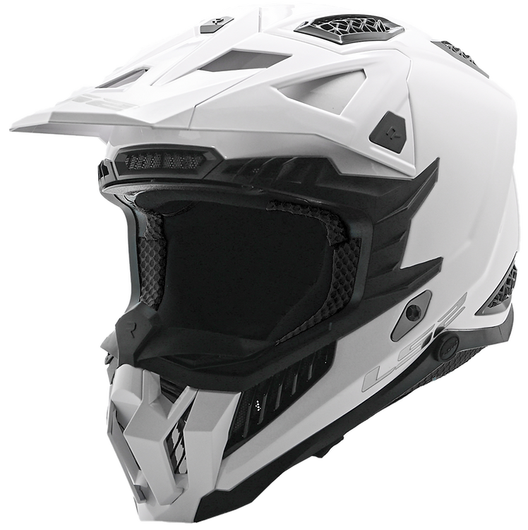LS2 helmet White / Small LS2 X Force Solid Full Face MX Motorcycle Helmet 703-1022 6923221174869 Jorgensen Powersports