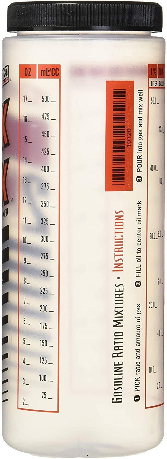 Maxima Automotive Parts and Accessories Maxima Quick-2-Mix Oil/Gas Ratio Mixing Bottle - 20oz Capacity 78-9830 Jorgensen Powersports