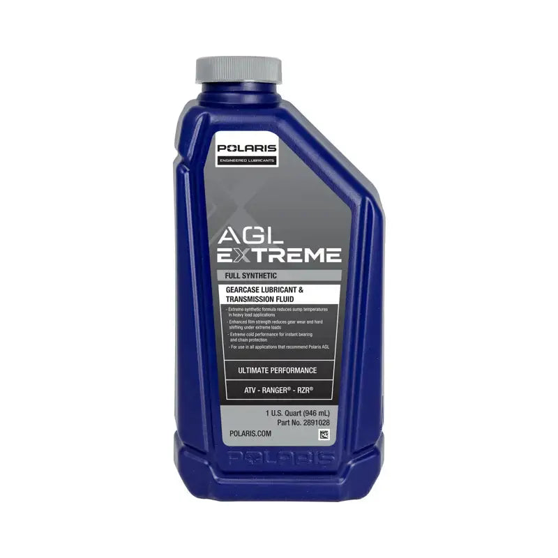 Polaris Automotive Parts and Accessories Polaris AGL Extreme Full Synthetic Gearcase Lubricant & Transmission Fluid, ORV Transmissions, 2891028, 1 Quart (946mL) 2891028 00197915036092 Jorgensen Powersports