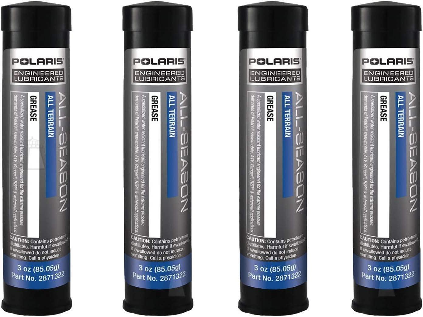 Polaris Automotive Parts and Accessories Polaris All-Season Grease - 3oz 4-Pack 2871322 2871322 00197915058728 Jorgensen Powersports