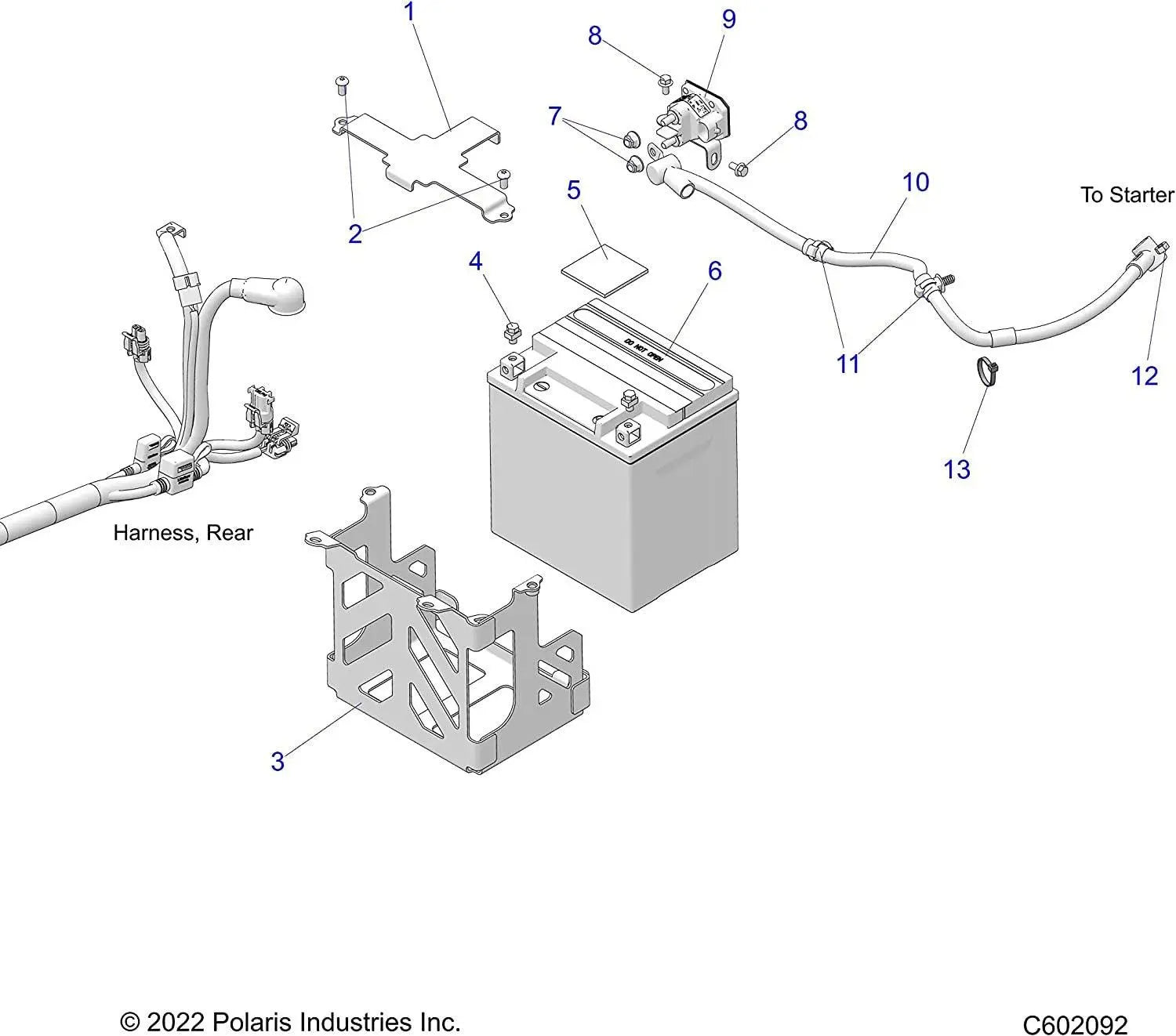 Polaris Battery 30 Amp Hour Type AGM 4014609 Polaris