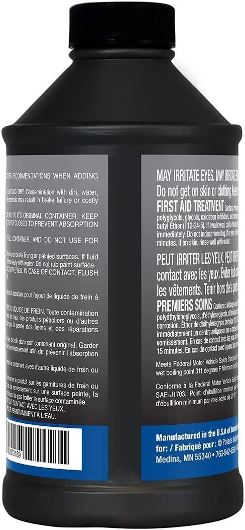 Polaris Automotive Parts and Accessories Polaris DOT 4 Brake Fluid - 12Oz 2872189 2872189 00197915005081 Jorgensen Powersports