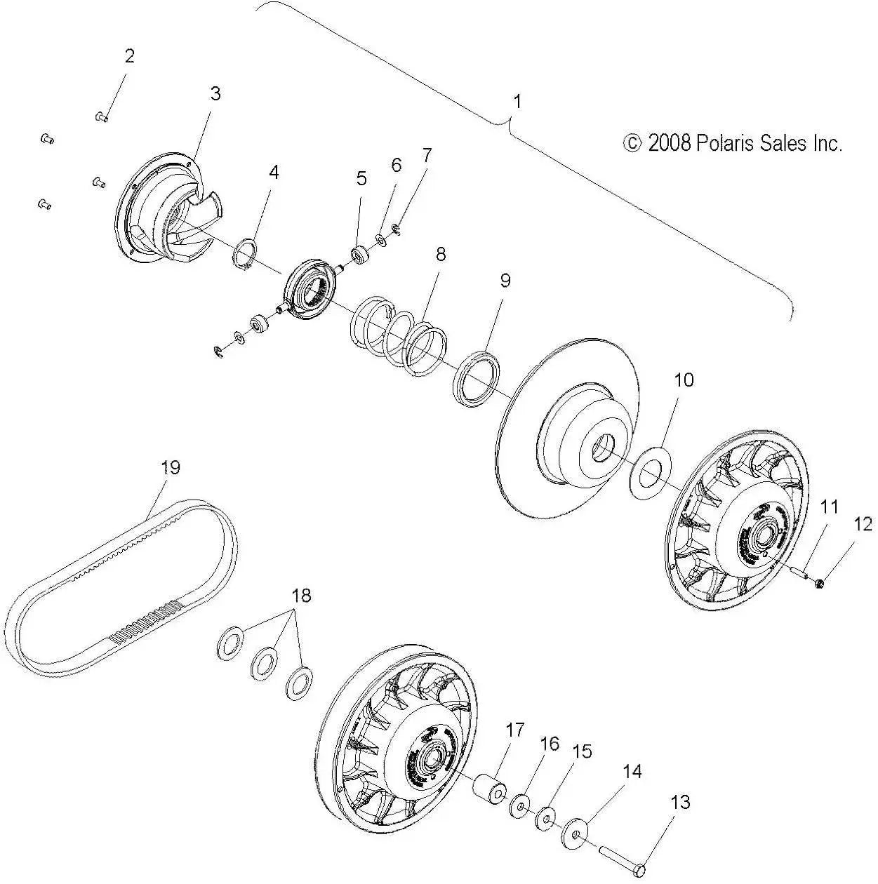 Polaris Drive Belt 3211183 Polaris