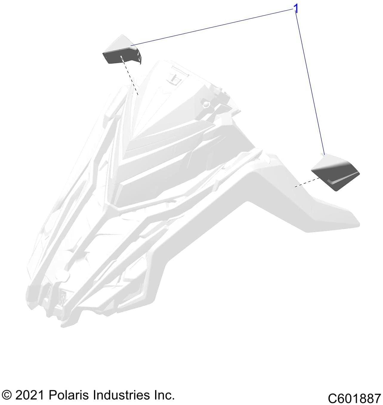 Polaris Automotive Parts and Accessories Polaris Insight Side Mirrors 2884815 00194722223646 Jorgensen Powersports