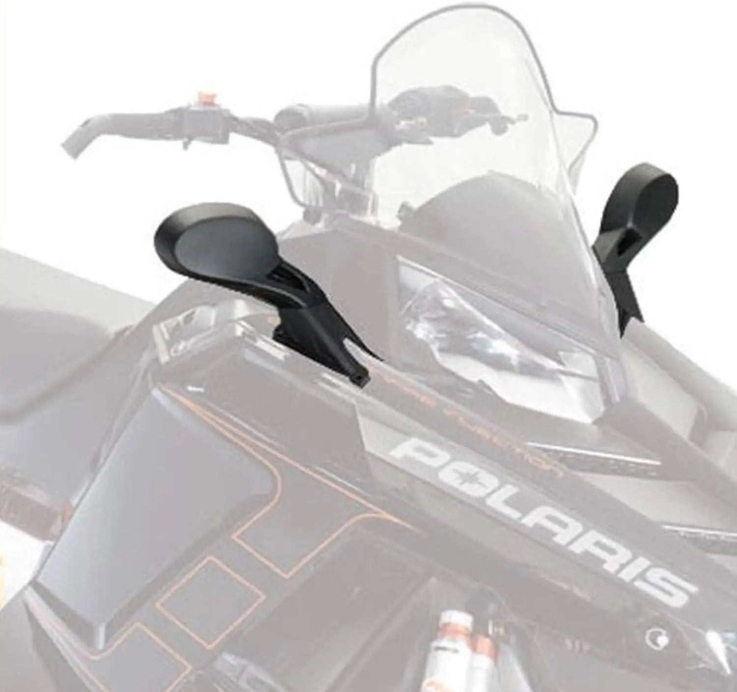 Polaris PRO-RIDE Hood Mount Snowmobile Mirrors Polaris
