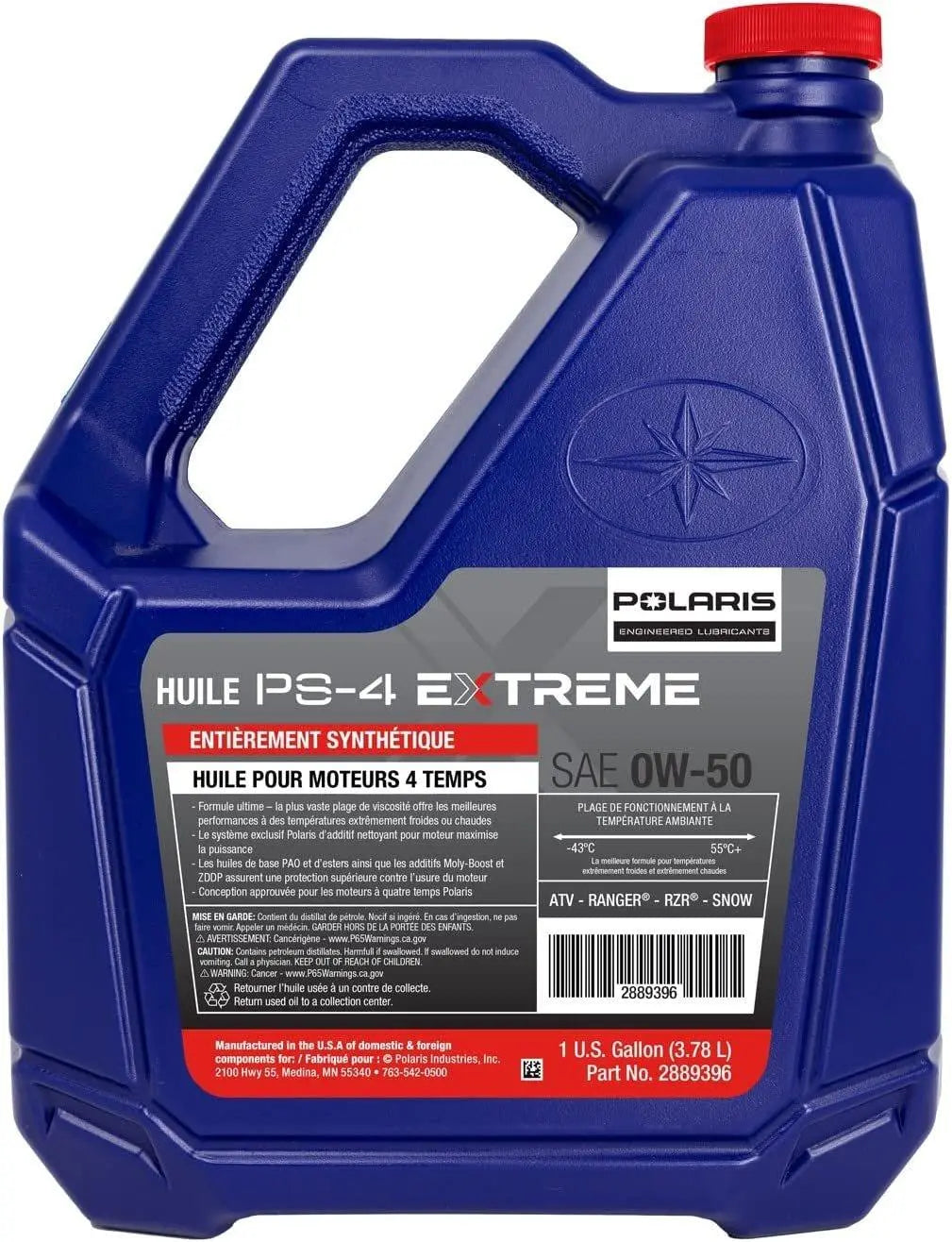 Polaris PS-4 Full Synthetic Engine Oil 0w/50 - 1 Gallon Polaris