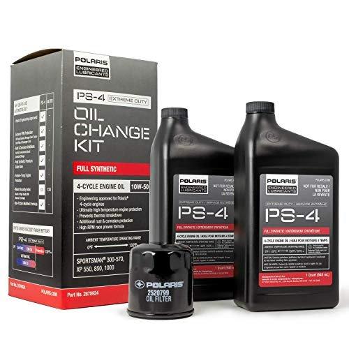 Polaris Automotive Parts and Accessories Polaris PS-4 Full Synthetic Oil Change Kit 2890055 194722041257 Jorgensen Powersports