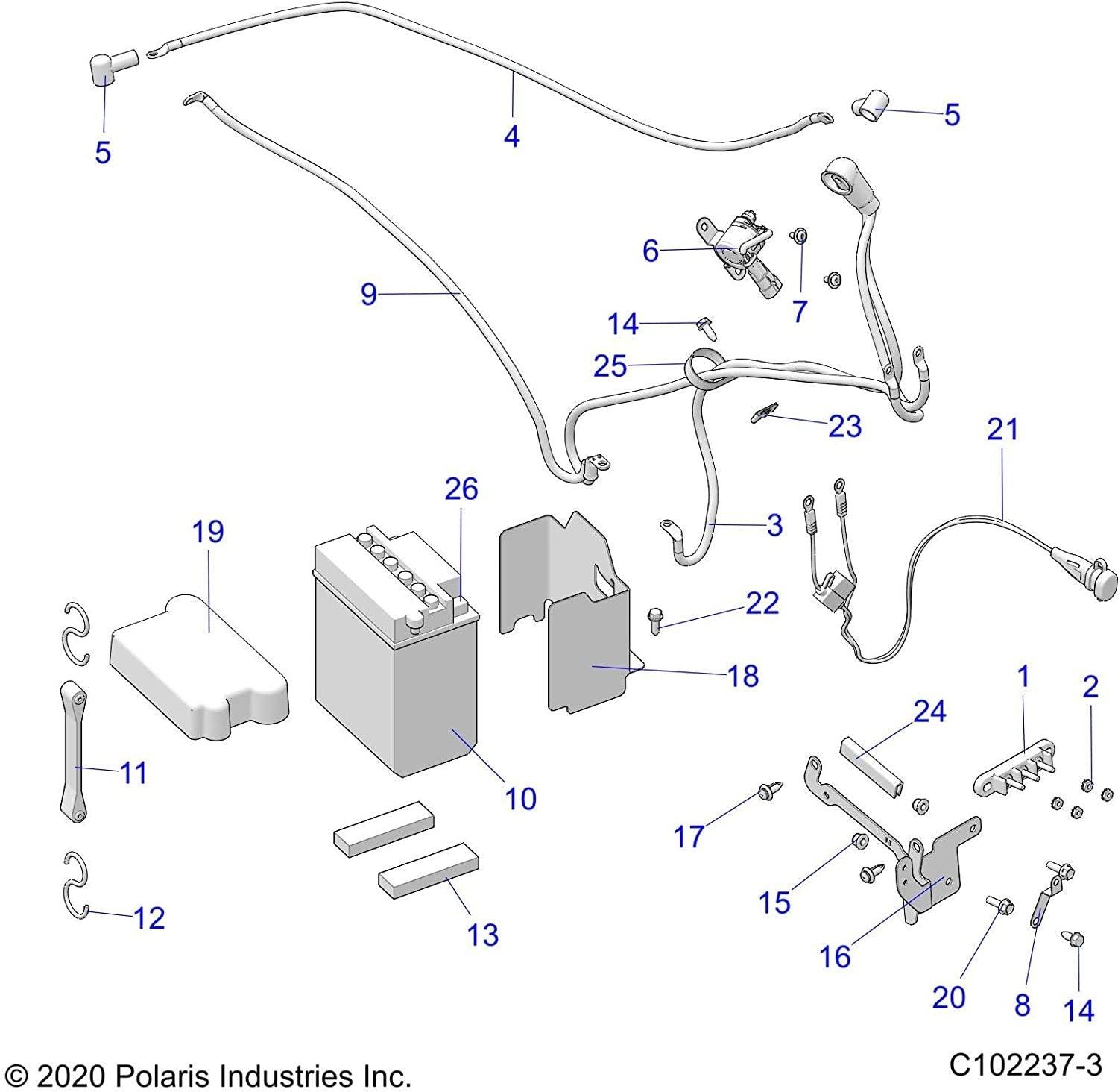 Polaris Automotive Parts and Accessories Polaris Sealed Battery 14 Amp Hour Type Etx15 4011138 M 00194722008410 Jorgensen Powersports