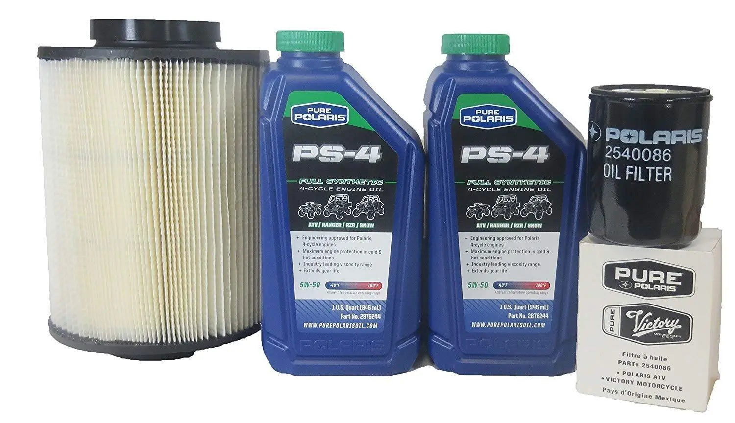 Polaris Snowmobile Oil Change Kit with Air Filter Polaris