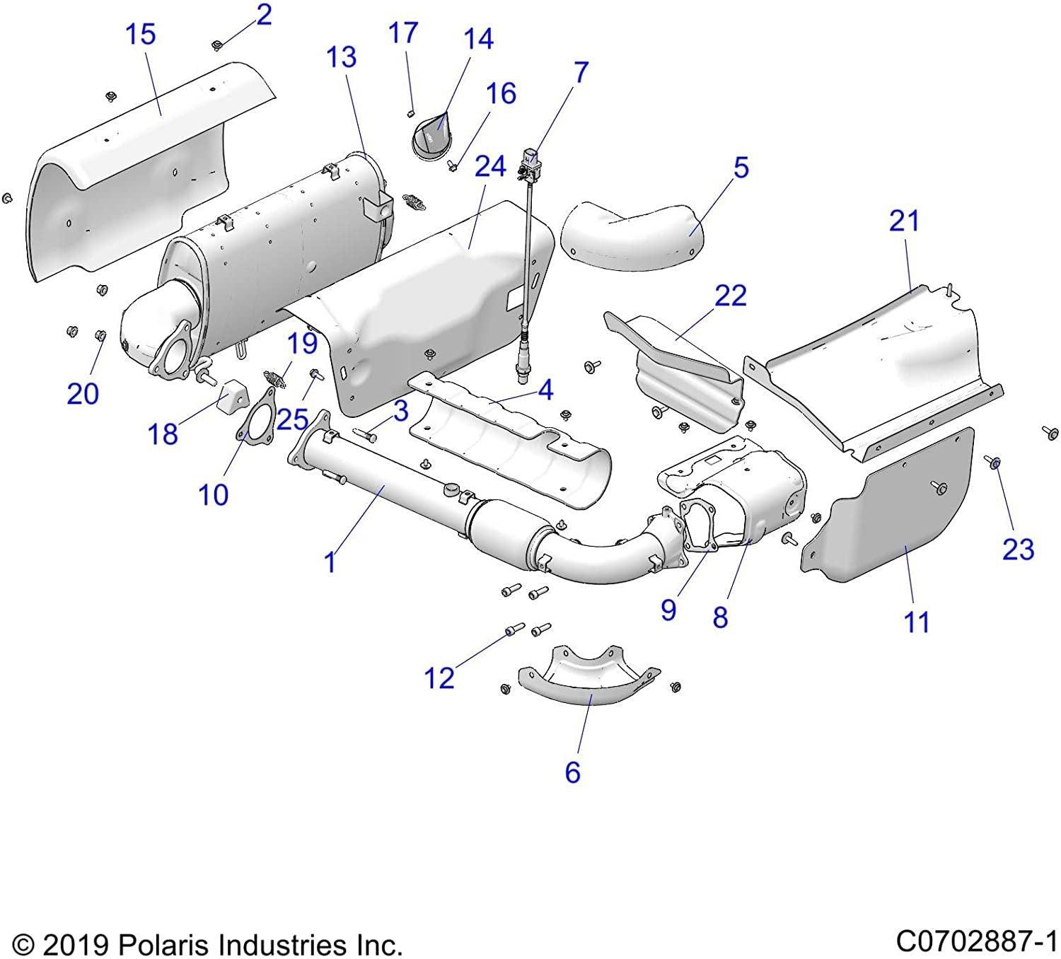 Polaris Automotive Parts and Accessories Polaris Spark Arrestor 1262390 00194722524224 Jorgensen Powersports