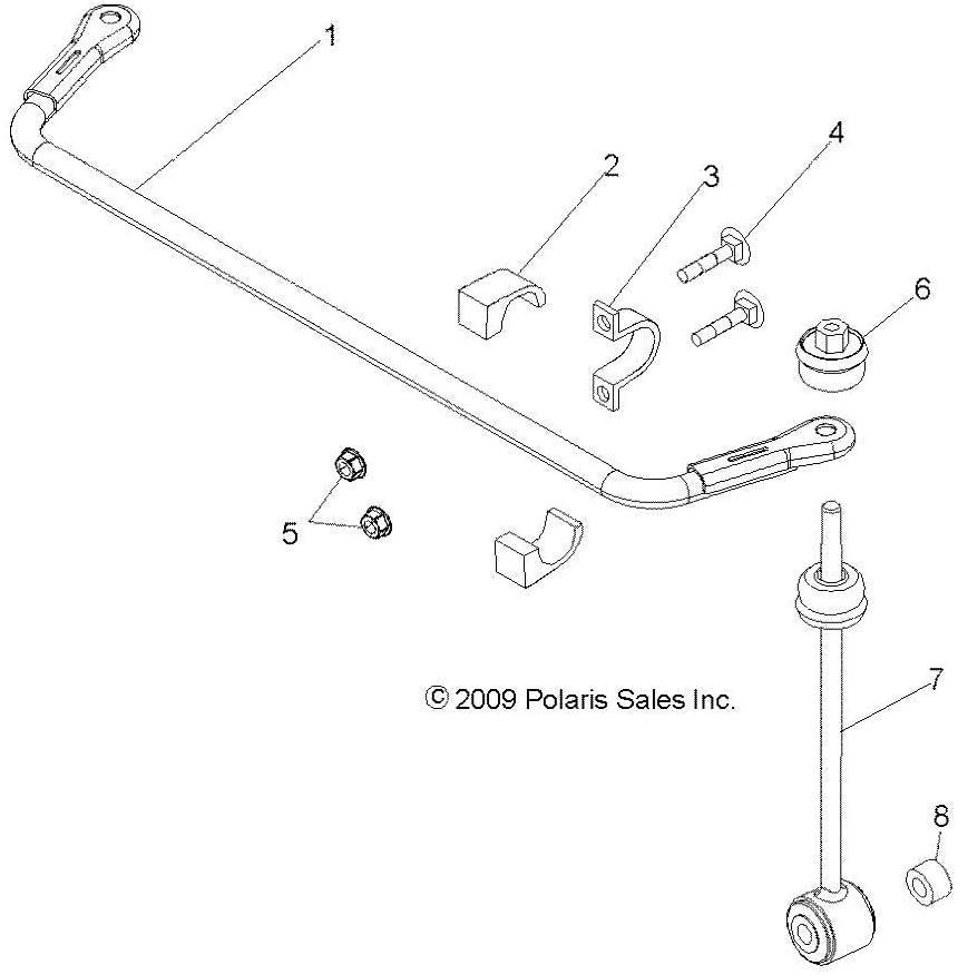 Polaris Automotive Parts and Accessories Polaris Sway Bar 1016353-067 Jorgensen Powersports