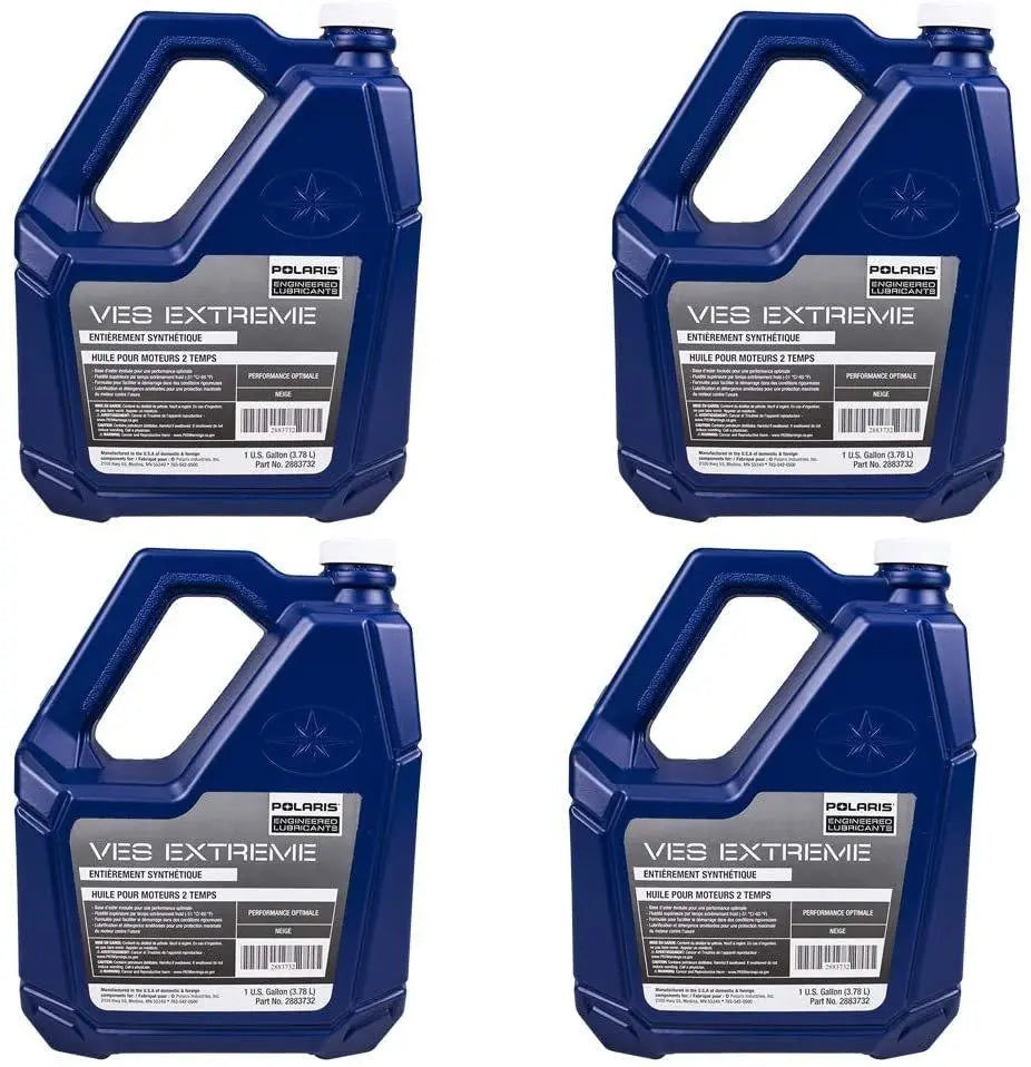 Polaris VES Extreme Highest Performance Full Synthetic 2-Cycle Oil - 1 Gallon 4-Pack Polaris